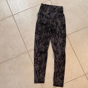 Aerie Black Snake Print Pants